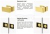 NEW TRENDY Kabina przyścienna AVEXA GOLD SHINE 90x100x200 EXK-2133/EXK-2103 POLSKA PRODUKCJA